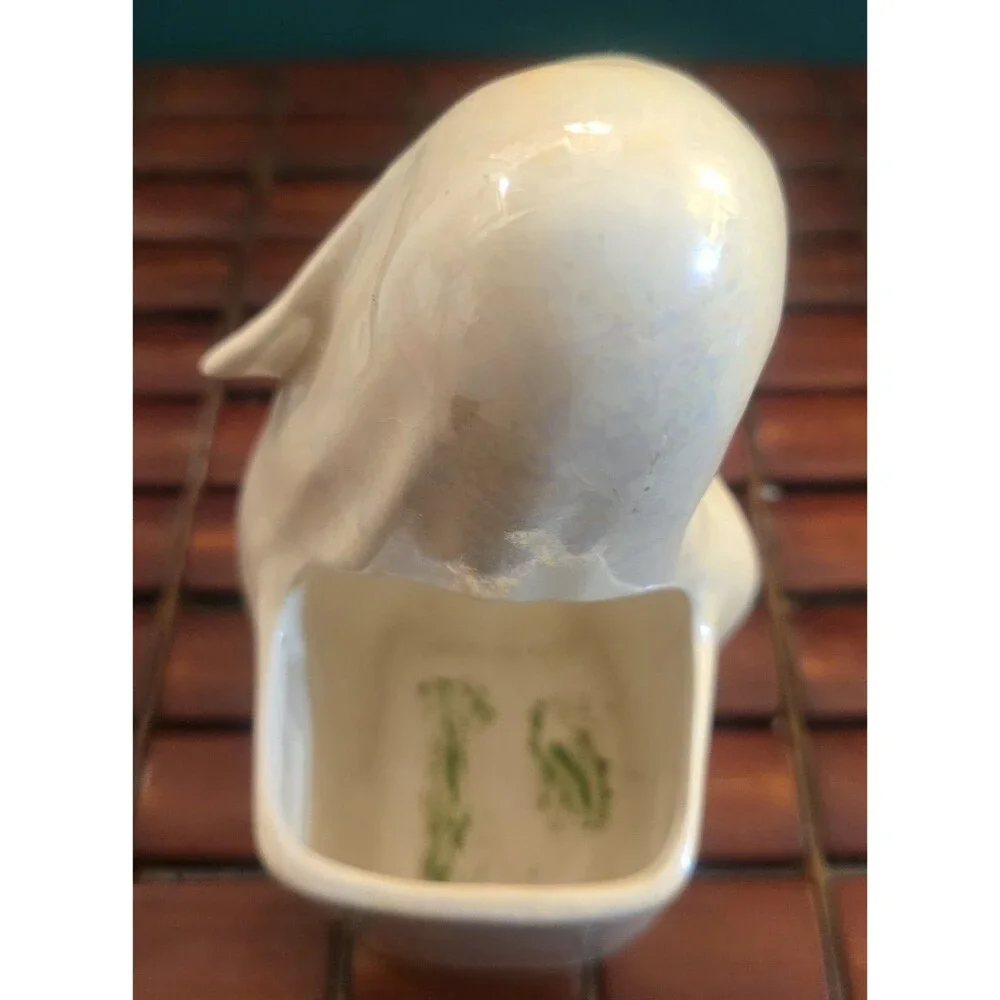 Praying Virgin Mary Madonna Ceramic Planter Vintage 6.5